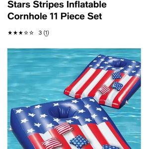 Stars and Stripes inflatable corn hole set